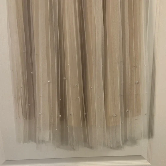 SHEIN Cream Tulle A-Line Skirt - Picture 3 of 3